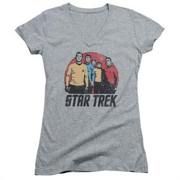 Trevco Star Trek-Landing Party - Junior Tee - Athletic Heather, Large