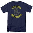 thumbnail image 1 of Trevco Star Trek-Live Long Hand Short Sleeve Adult 18-1 Tee - Navy- Medium, 1 of 1