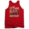 thumbnail image 1 of Trevco Star Trek-Man In Uniform - Adult Tank Top - Red- Small, 1 of 1