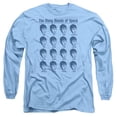 thumbnail image 1 of Trevco Star Trek-Many Moods Of Spock - Long Sleeve Adult 18-1 Tee - Carolina Blue- Small, 1 of 1