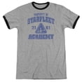 thumbnail image 1 of Trevco CBS862-AR-1 Star Trek & Old School Adult Ringer Cotton T-Shirt, Heather & Black - Small, 1 of 1