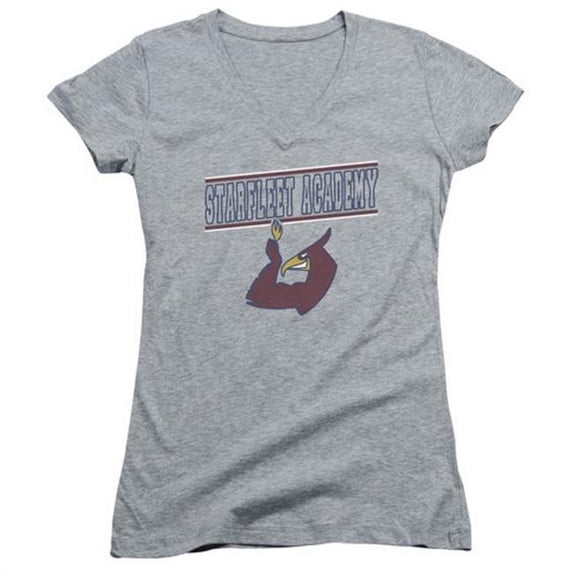 Trevco Star Trek-Phoenix - Junior V-Neck Tee - Heather, Medium