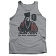 thumbnail image 1 of Trevco Star Trek-Q Point - Adult Tank Top - Athletic Heather- Large, 1 of 1