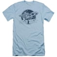 thumbnail image 1 of Trevco Star Trek-Retro Enterprise - Short Sleeve Adult 30-1 Tee - Light Blue- Medium, 1 of 1