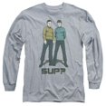 thumbnail image 1 of Trevco CBS1154-AL-6 Star Trek & SUP Adult 18-1 Long Sleeve T-Shirt, Athletic Heather - 3X, 1 of 1