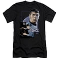 thumbnail image 1 of Trevco Star Trek-Spock Short Sleeve Adult 30-1 Tee - Black - Small, 1 of 1