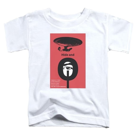 Trevco Star Trek & TNG Season 1 Episode 10 Short Sleeve Cotton Toddler T-Shirt, White - Medium - 3 Toddler