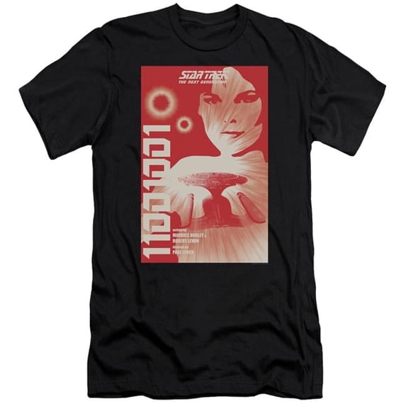 Trevco Star Trek & TNG Season 1 Episode 15 Adult Cotton Premium Canvas Brand Slim Fit 30-1 T-Shirt, Black - 2X