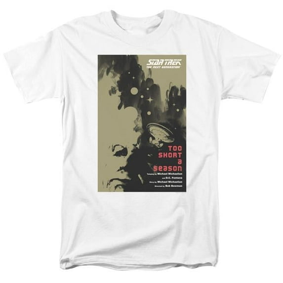 Trevco CBS2032-AT-3 Star Trek & TNG Season 1 Episode 16 Adult 18-1 Regular Fit Short Sleeve T-Shirt, White - Large