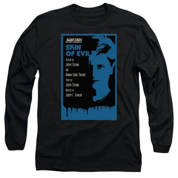 Trevco CBS2039B-AL-4 Star Trek & TNG Season 1 Episode 23 Adult 18-1 Long Sleeve T-Shirt, Black - Extra Large