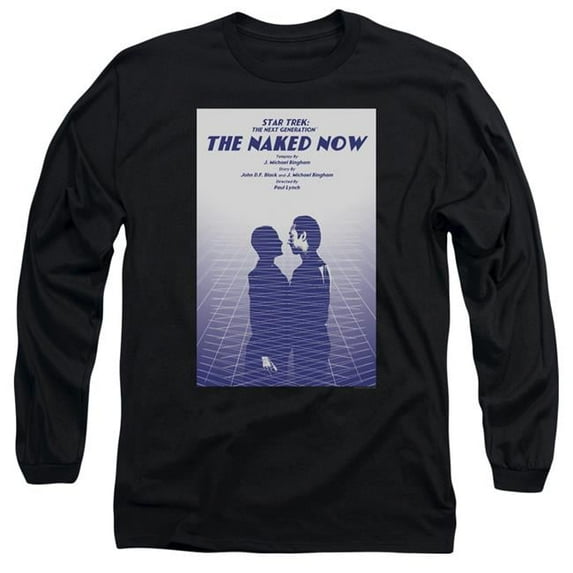 Trevco Star Trek & TNG Season 1 Episode 3 Long Sleeve Cotton Adult 18-1 T-Shirt, Black - Medium