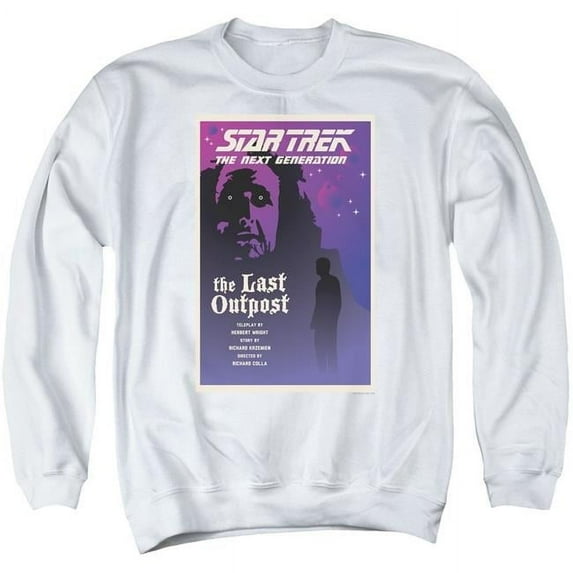 Trevco Star Trek & TNG Season 1 Episode 5 Adult Crewneck Sweatshirt, White - Extra Large
