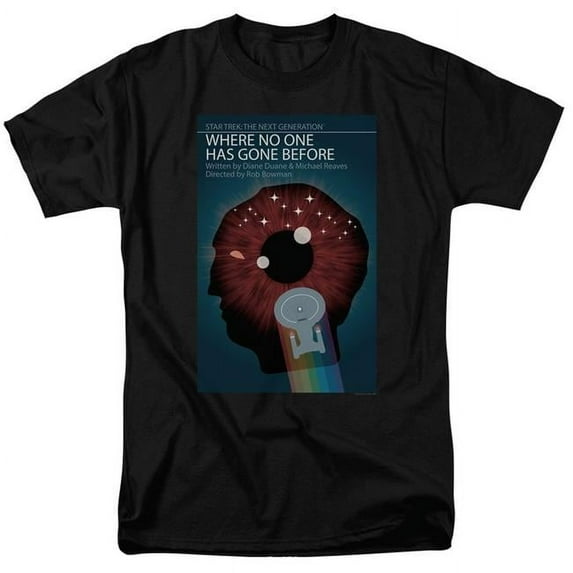 Trevco Star Trek & TNG Season 1 Episode 6 Short Sleeve Cotton Adult Regular Fit 18-1 T-Shirt, Black - 3X