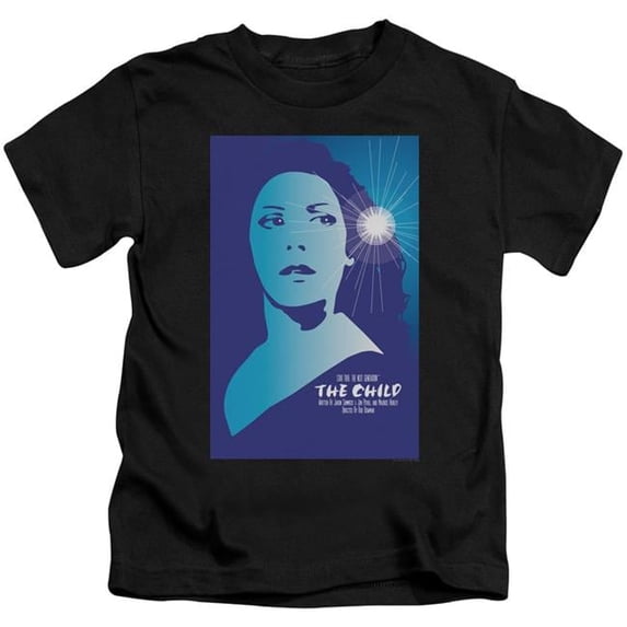 Trevco Star Trek & TNG Season 2 Episode 1 Short Sleeve Cotton Juvenile 18-1 T-Shirt, Black - Medium - 5-6