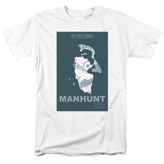 Trevco CBS2061-AT-4 Star Trek & TNG Season 2 Episode 19 Adult 18-1 Regular Fit Short Sleeve T-Shirt, White - Extra Large