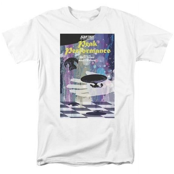 Trevco CBS2063-AT-5 Star Trek & TNG Season 2 Episode 21 Adult 18-1 Regular Fit Short Sleeve T-Shirt, White - 2X