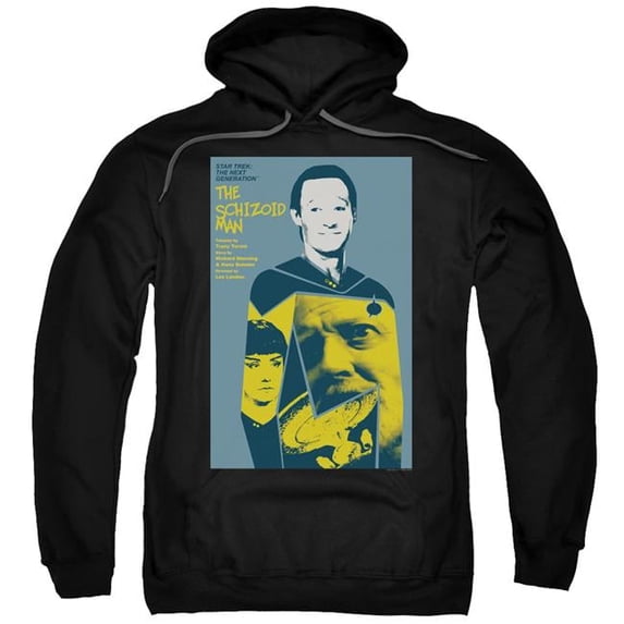 Trevco Star Trek & TNG Season 2 Episode 6 Adult Pull-Over Hoodie, Black - 2X
