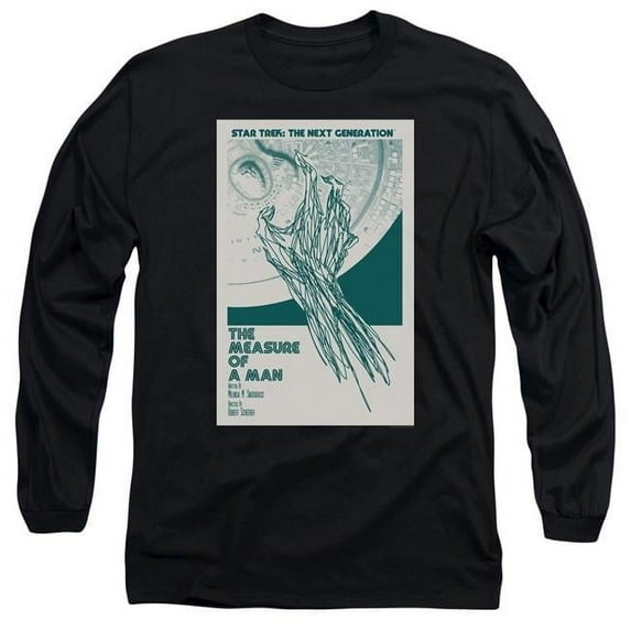 Trevco CBS2051B-AL-3 Star Trek & TNG Season 2 Episode 9 Adult 18-1 Long Sleeve T-Shirt, Black - Large
