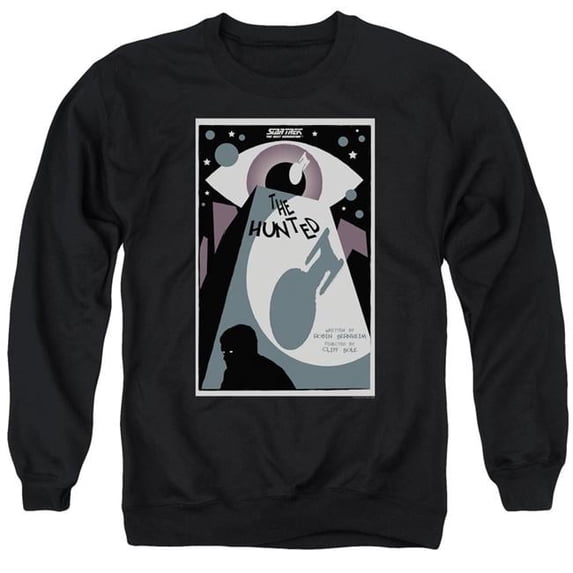 Trevco Star Trek & TNG Season 3 Episode 11 Adult Crewneck Sweatshirt, Black - Medium