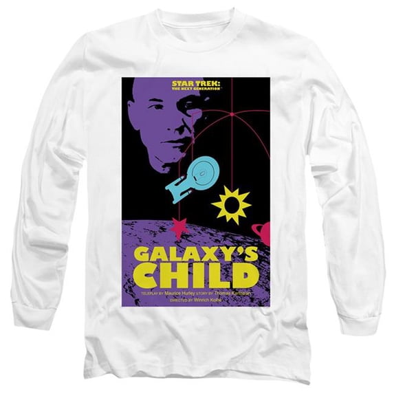 Trevco CBS2106-AL-4 Star Trek & TNG Season 4 Episode 16 Adult 18-1 Long Sleeve T-Shirt, White - Extra Large