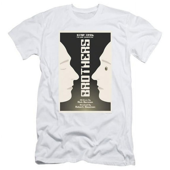 Trevco Star Trek & TNG Season 4 Episode 3 Adult 30-1 Slim Fit Short Sleeve T-Shirt, White - 2X