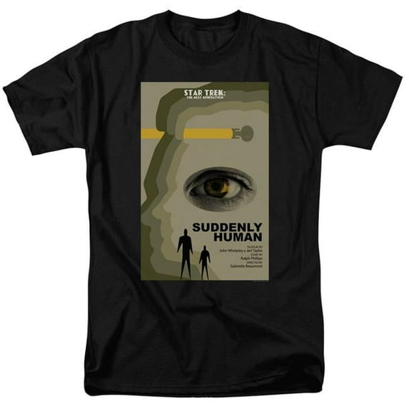 Trevco CBS2094B-AT-9 Star Trek & TNG Season 4 Episode 4 Adult 18-1 Regular Fit Short Sleeve T-Shirt, Black - 6X
