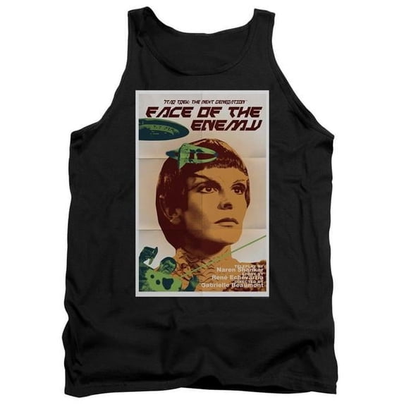 Trevco Star Trek & TNG Season 6 Episode 14 Adult Cotton Tank Top, Black - Extra Large