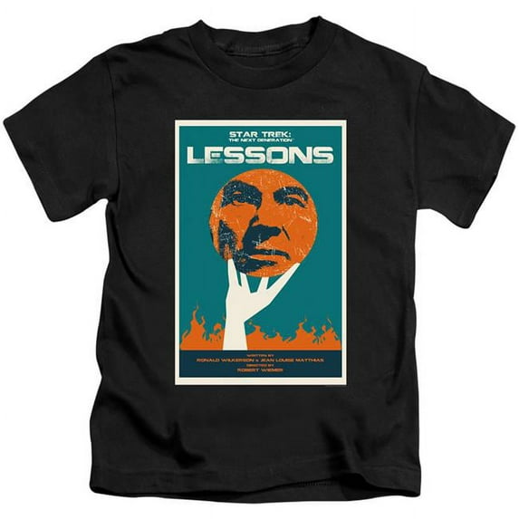 Trevco Star Trek & TNG Season 6 Episode 19 Short Sleeve Cotton Juvenile 18-1 T-Shirt, Black - Medium - 5-6