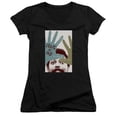 thumbnail image 1 of Trevco  Star Trek & TNG Season 6 Episode 21 Junior Sheer Cap Sleeve Cotton V-Neck T-Shirt, Black - Small, 1 of 1