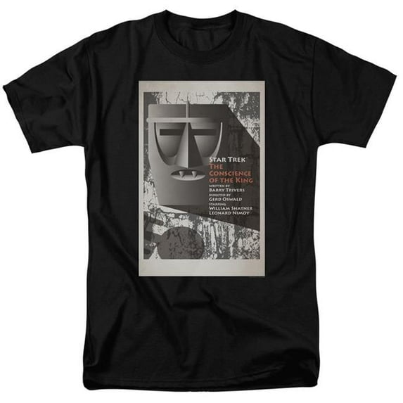 Trevco Star Trek & TOS Episode 13 Adult 18-1 Regular Fit Short Sleeve T-Shirt, Black - Small