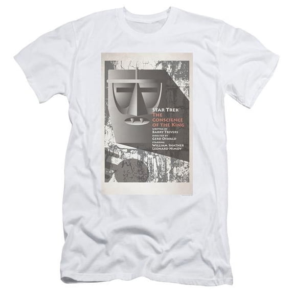 Trevco Star Trek & TOS Episode 13 Adult 30-1 Slim Fit Short Sleeve T-Shirt, White - 2X