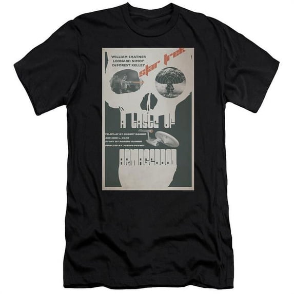 Trevco Star Trek & TOS Episode 23 Adult 30-1 Slim Fit Short Sleeve T-Shirt, Black - Large