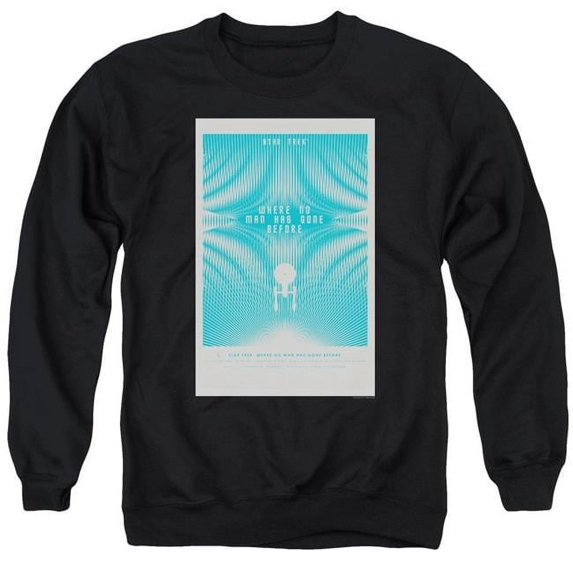 Trevco CBS1940B-AS-4 Star Trek & TOS Episode 3 Adult Crewneck Sweatshirt, Black - Extra Large
