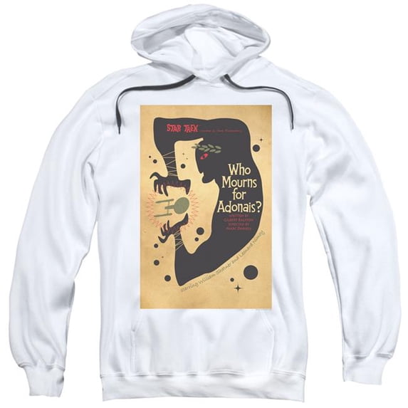 Trevco Star Trek & TOS Episode 31 Adult Pull-Over Hoodie, White - Medium