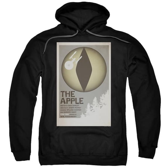 Trevco CBS1971B-AFTH-4 Star Trek & TOS Episode 34 Adult Pull-Over Hoodie, Black - Extra Large