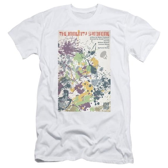 Trevco Star Trek & TOS Episode 47 Adult 30-1 Slim Fit Short Sleeve T-Shirt, White - 2X