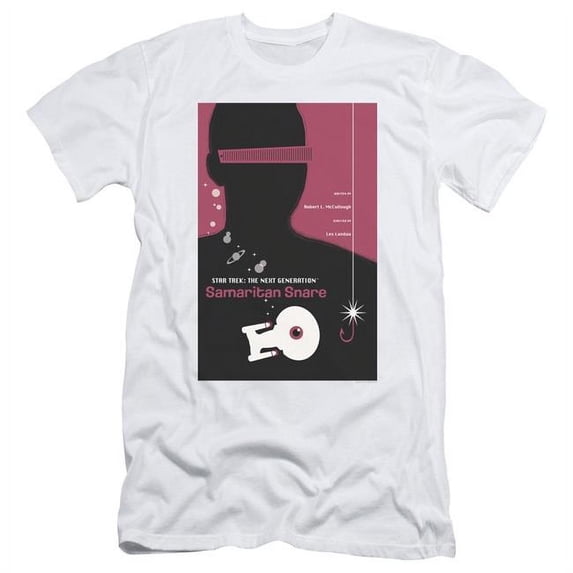 Trevco Star Trek & Tng Season 2 Episode 17 Short Sleeve Adult Cotton 30-1 T-Shirt, White - 2X