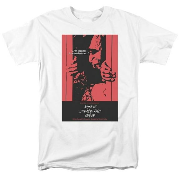 Trevco CBS2044-AT-8 Star Trek & Tng Season 2 Episode 2 Short Sleeve Adult Cotton 18-1 T-Shirt, White - 5X