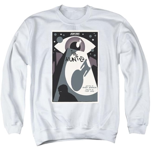 Trevco CBS2075-AS-3 Star Trek & Tng Season 3 Episode 11 Adult Cotton & Polyster Crewneck Sweatshirt, White - Large