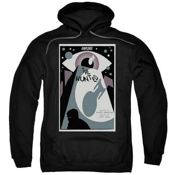 Trevco Star Trek & Tng Season 3 Episode 11 Adult Cotton & Polyster Pull-Over Hoodie, Black - 3X
