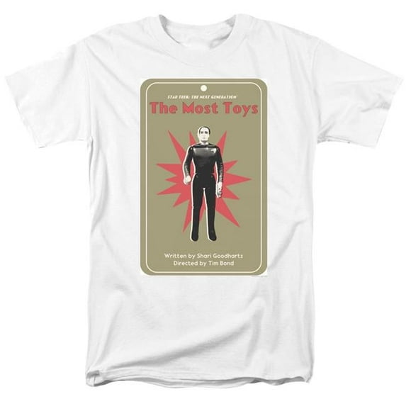 Trevco CBS2086-AT-7 Star Trek & Tng Season 3 Episode 22 Short Sleeve Adult Cotton 18-1 T-Shirt, White - 4X