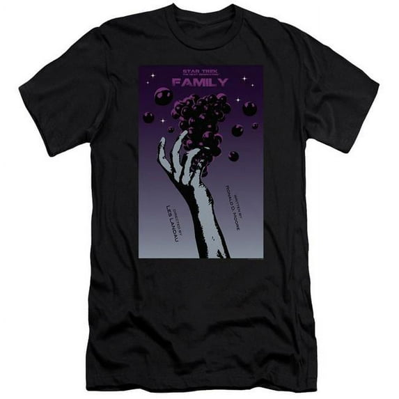 Trevco Star Trek & Tng Season 4 Episode 2 Short Sleeve Adult Cotton 30-1 T-Shirt, Black - 2X