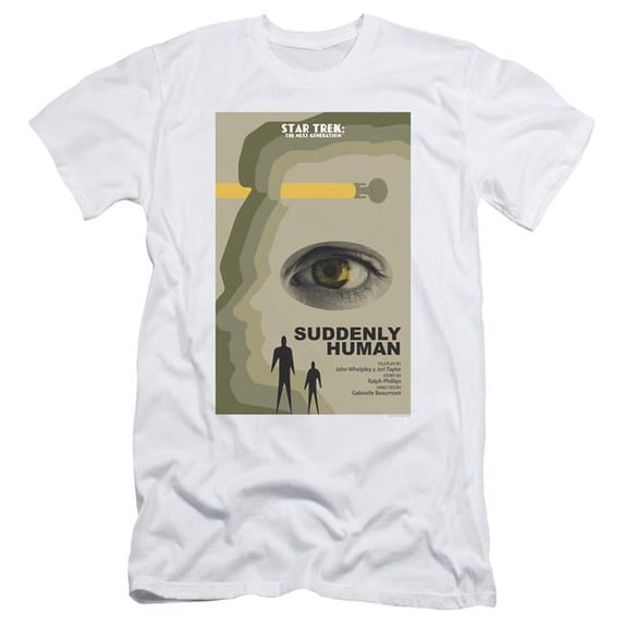 Trevco Star Trek & Tng Season 4 Episode 4 Short Sleeve Adult Cotton 30-1 T-Shirt, White - 2X