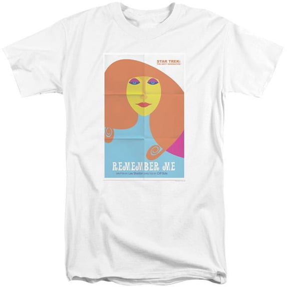 Trevco Star Trek & Tng Season 4 Episode 5 Short Sleeve Adult Cotton Tall 18-1 T-Shirt, White - Extra Large