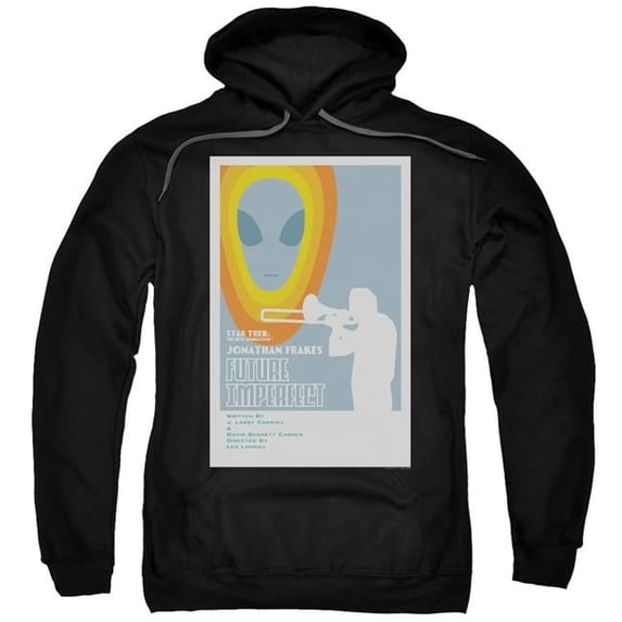 Trevco CBS2098B-AFTH-8 Star Trek & Tng Season 4 Episode 8 Adult Cotton & Polyster Pull-Over Hoodie, Black - 5X