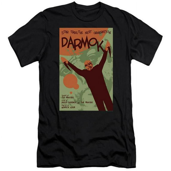 Trevco Star Trek & Tng Season 5 Episode 2 Short Sleeve Adult Cotton 30-1 T-Shirt, Black - Medium