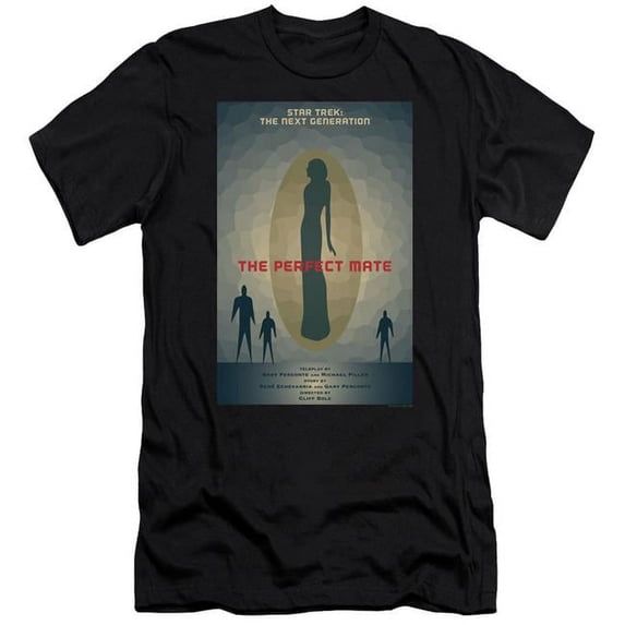 Trevco Star Trek & Tng Season 5 Episode 21 Short Sleeve Adult Cotton 30-1 T-Shirt, Black - Medium