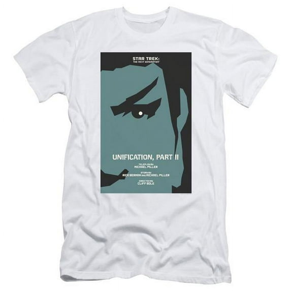 Trevco Star Trek & Tng Season 5 Episode 8 Short Sleeve Adult Cotton 30-1 T-Shirt, White - Medium