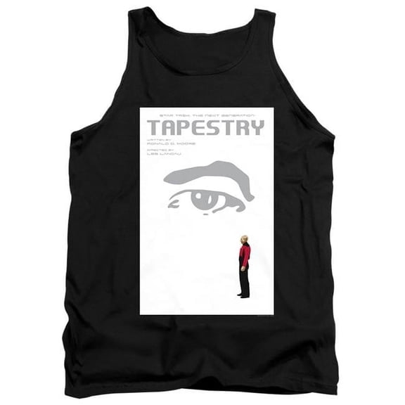 Trevco CBS2156B-TK-1 Star Trek & Tng Season 6 Episode 15 Adult Cotton Tank Top, Black - Small
