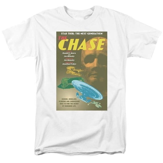 Trevco CBS2161-AT-6 Star Trek & Tng Season 6 Episode 20 Short Sleeve Adult Cotton 18-1 T-Shirt, White - 3X